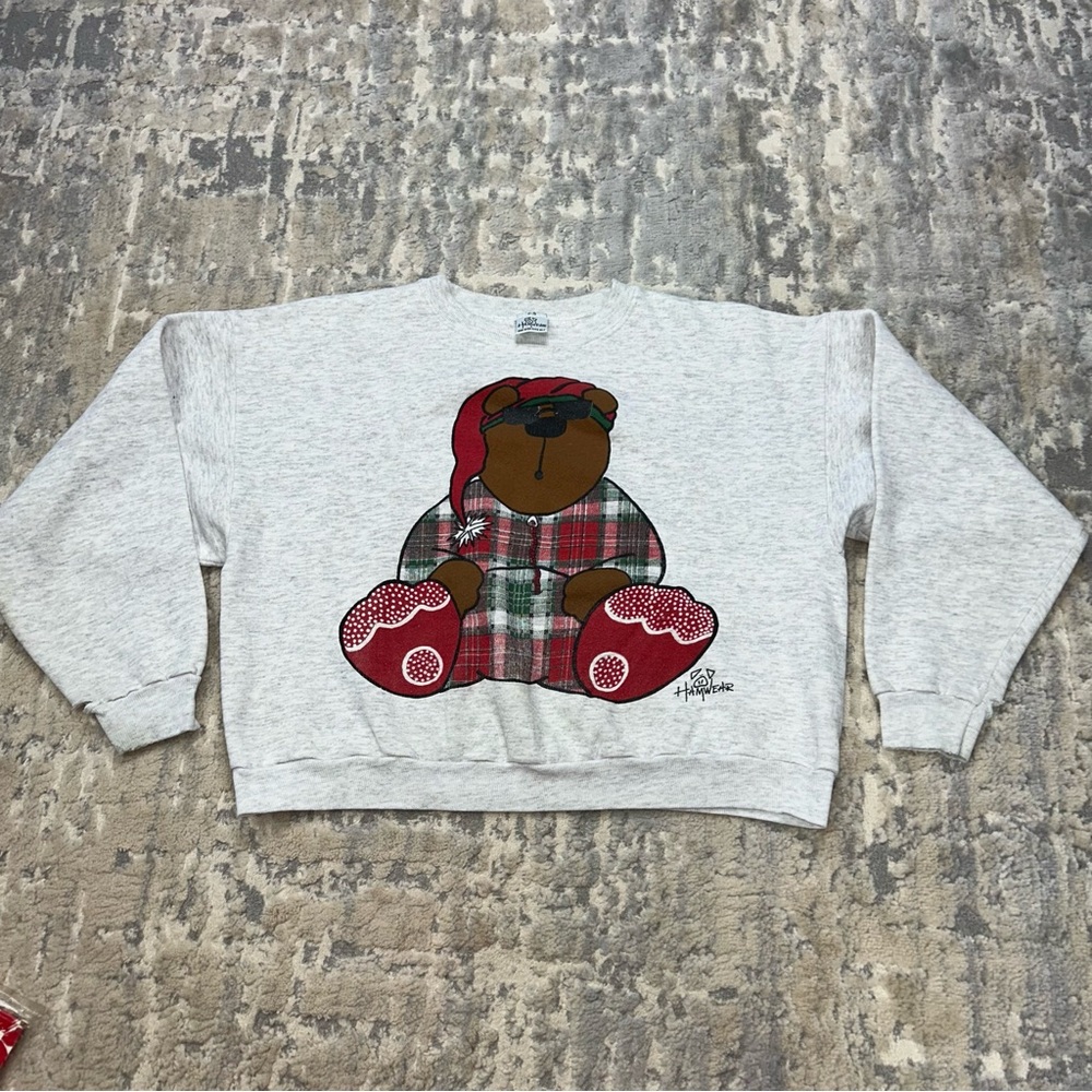 Vintage Hamwear Bear Sleep Sweatshirt One size fits all 1990s